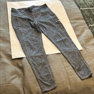 Athleta Gray High-Waisted Leggings